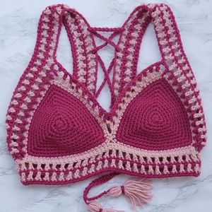 Handmade crochet bralette
